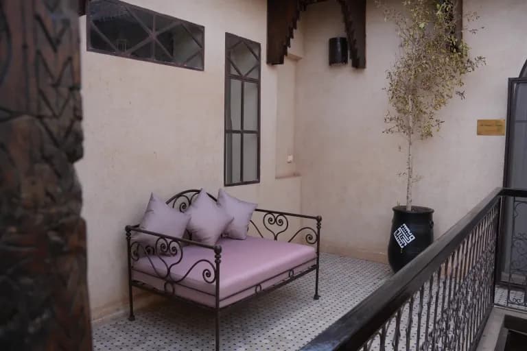 Intérieur du Maristan Aïcha — riad Boccara à Marrakech