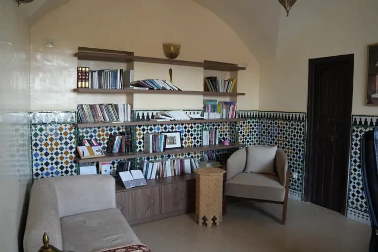 Vue du Maristan Aïcha — palmeraie de Marrakech