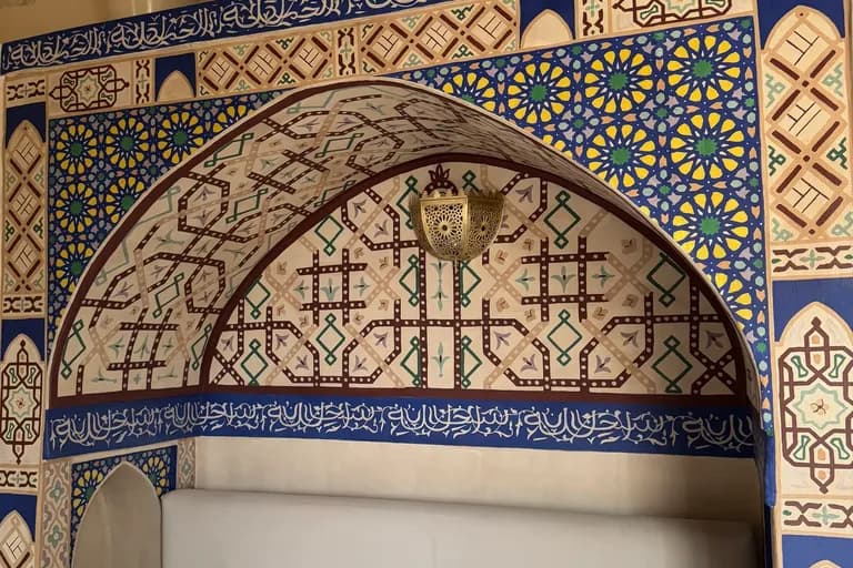 Vue du Maristan Aïcha — palmeraie de Marrakech